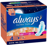 Ultra Thin 80 Pads Size 4